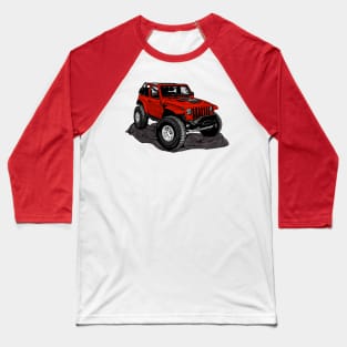 Jeep red Baseball T-Shirt